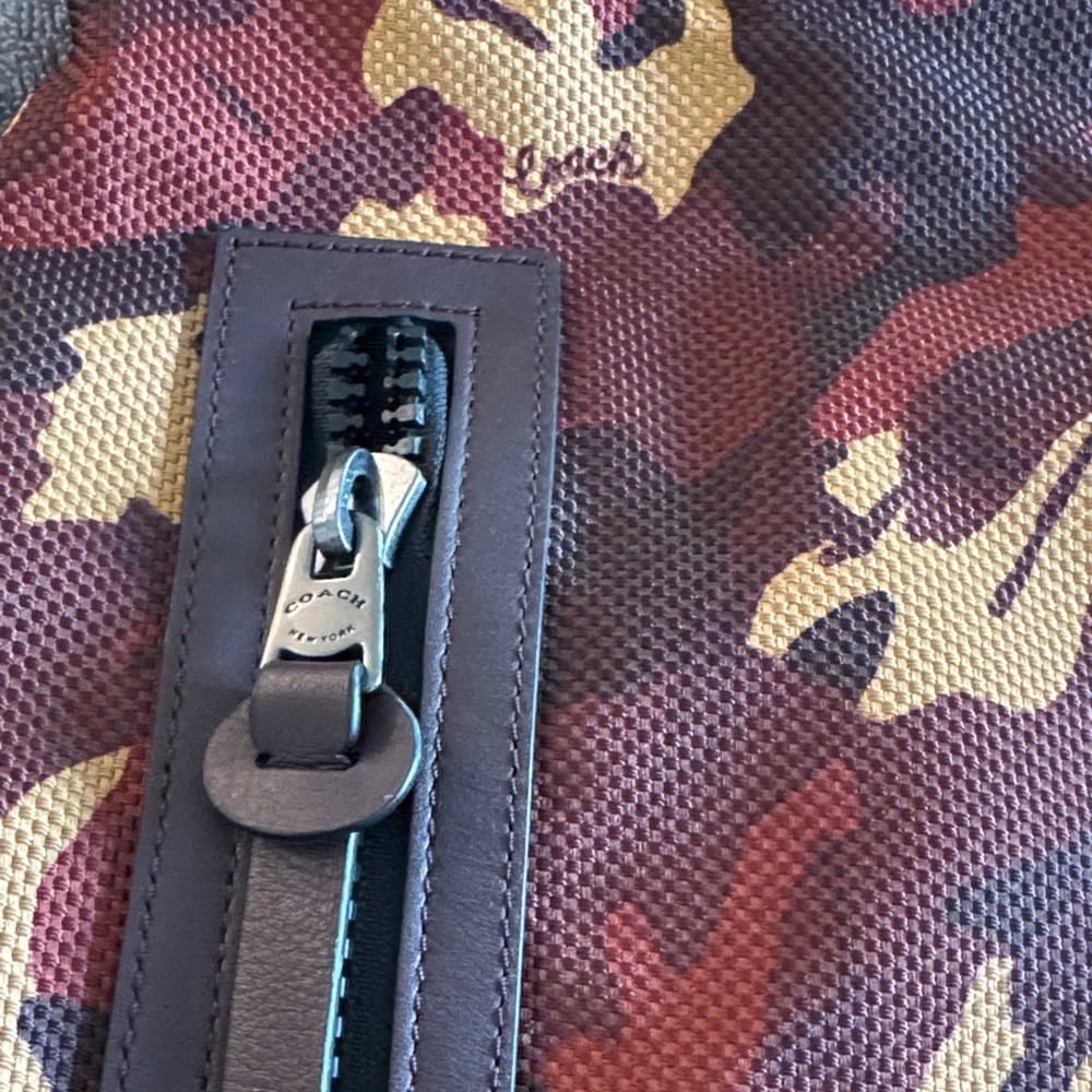 Coach Terrain Drawstring backpack Rust Camo - Picture 4 of 5